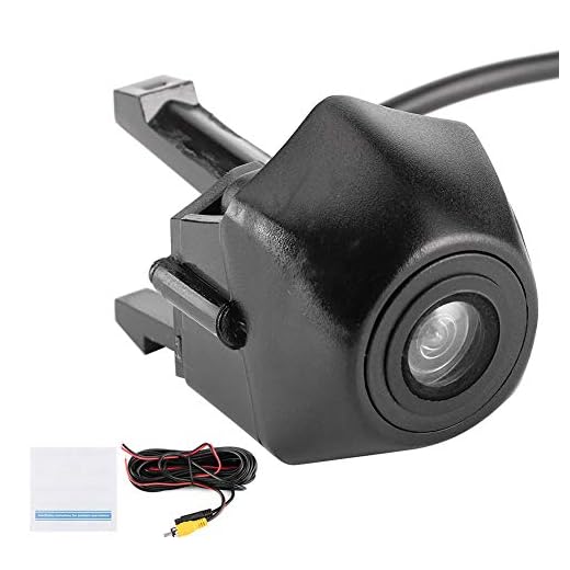 Bil framifrån kamera, Qiilu Front View Camera, CCD Front View Camera Vattentät Night Vision Car Camera För A4 A4L B8 8K B9 8W ansiktslyftning 2012-2019