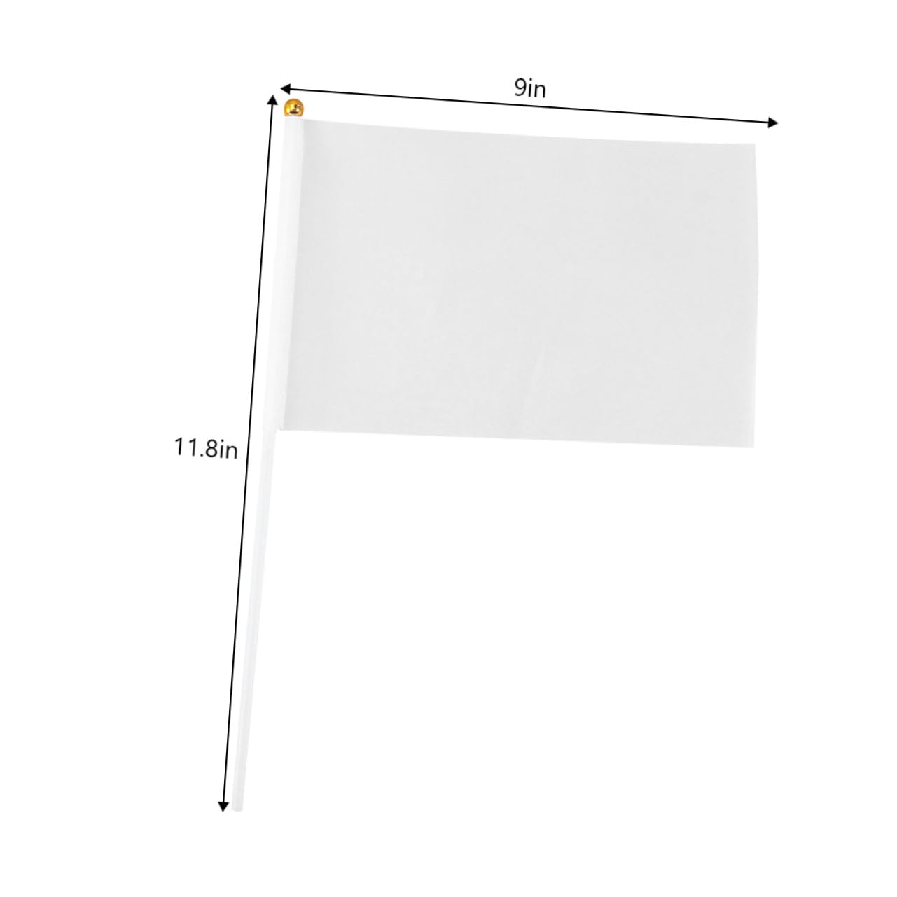 Garneck 25Pcs Hand Crank Signal Flags Multi Use Referee Flags for Soccer Volleyball Football Track Field Competitions Durable Lightweight Match Supply for Cheer and Attention