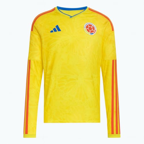 adidas Mens Colombia 2026 Home Jersey Replica Ls Impact Yellow X-Large R