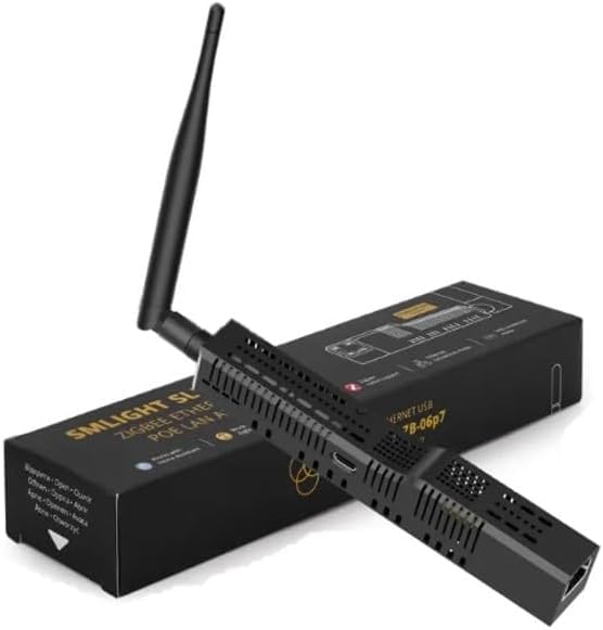 LINEOPS SLZB-06p7 Zigbee 3.0 to Ethernet, USB and WiFi Adapter with PoE, Works with Zigbee2MQTT, Home Assistant, ZHA, SLZB-06 P7 (SLZB-06P7)