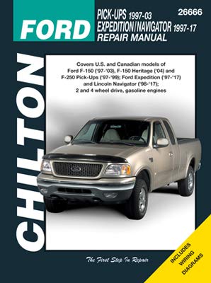 Chilton Repair Manual Ford 1997-2003 Pickup, 1997-2017 Expedition/Navigator