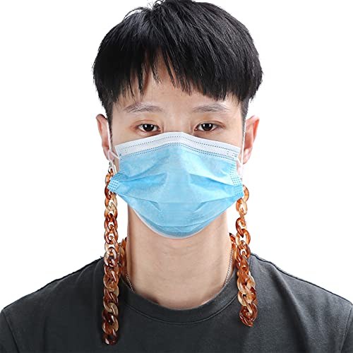 Corrente de óculos, corrente de cobertura de rosto simples e elegante, firme e durável, com juntas u