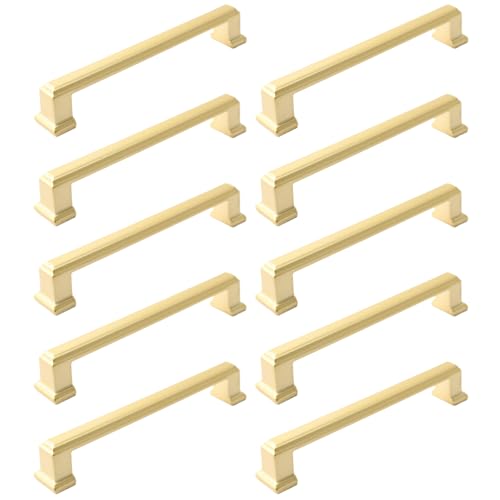 Tirones de gabinete de oro de 5 pulgadas con tornillos para hardware de casa 2