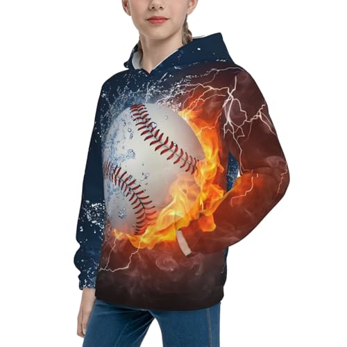American Flag Baseball Hoodie Youth Hooded Sweatshirt 3D Digital Printed With Pockets Tops4