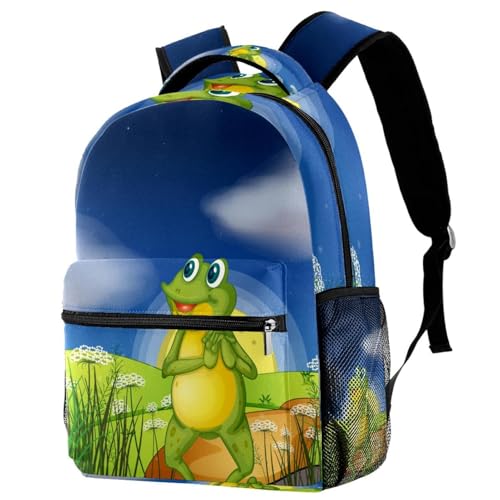 Sac à dos d'école grenouille ergonomique contre le mal de dos