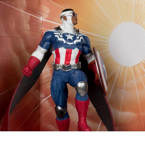 McFarlane Toys - Marvel Captain America 1:10th Scale Collectible with Scene (All-New Captain America #1) - image 3
