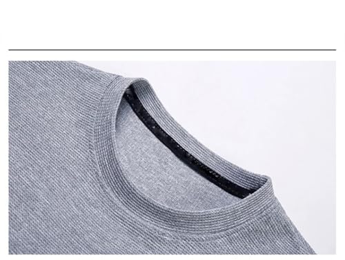 Men Long Sleeve Round Neck Pullover Spring Autumn Top2