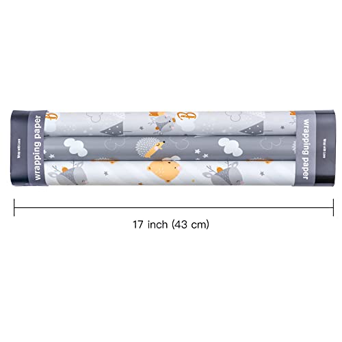 Wrapaholic 8BZP-17IN-BABY-CW3R Reversible Baby Shower Wrapping Paper Roll thumb #8