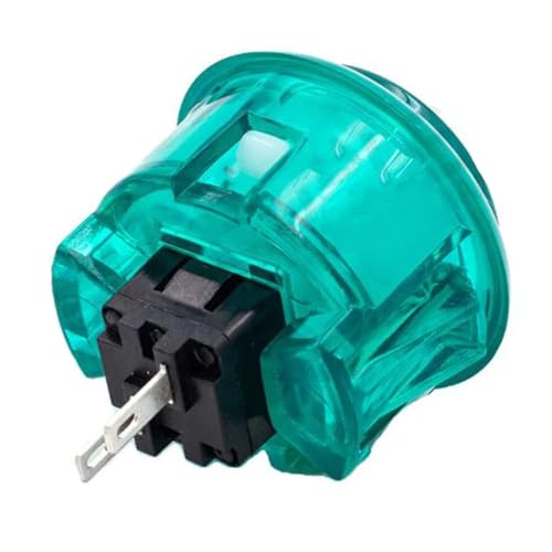 Bouton arcade 30mm transparent réplique Sanwa OBSF-30 couleur vert armée pour borne DIY