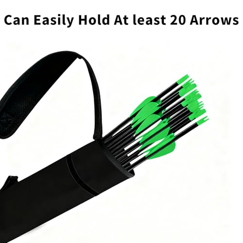 HZZON Köcher für Pfeile Bogenschießen Quiver Köcherhalter Pfeilköcher Rücken und Hüfte Quivers Pfeile Köcher Einstellbare Pfeil Rucksack Bogenköcher für Compound Recurve Bogen Praxis Ziel Jagd