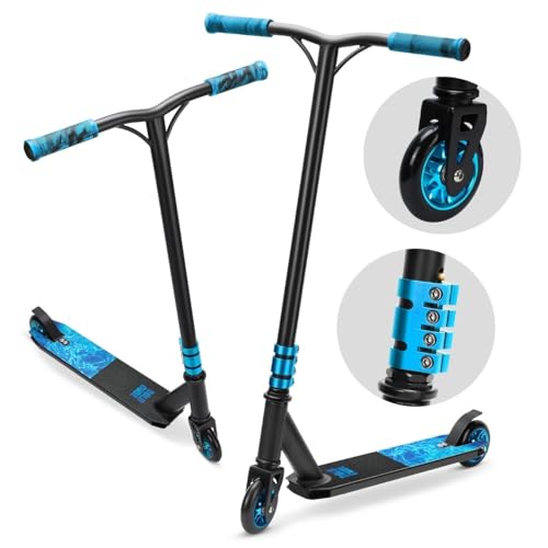 BOLDCUBE Deluxe Patinete Freestyle | Niños y Niñas | 6-16+ Años | Pro 360° | Aluminio | ABEC 9 | para Niños Adolescentes y Adultos