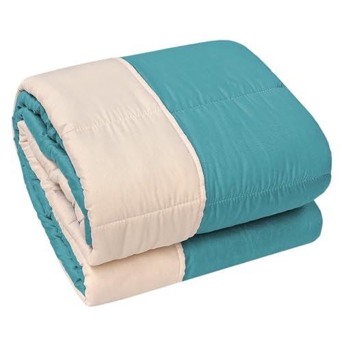 emmevi Trapunta Piumone Invernale Double Face 250 gr Ufficiali Coperta Calda Letto Singolo Verde