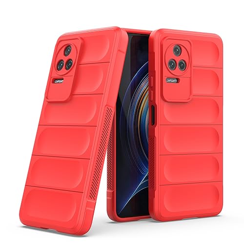 Image of amazon basics Mobile Cover for Mi Redmi K50 5G / K50 Pro 5G | Full Camera Protection | Liquid Silicon Case | Flexible Bumper Case for Mi Redmi K50 5G / K50 Pro 5G (Red)