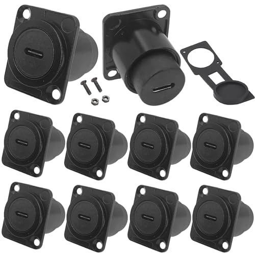 PENGLIN 10PCS USB 3.1 Type C Panel Mount Connector miniatura 1