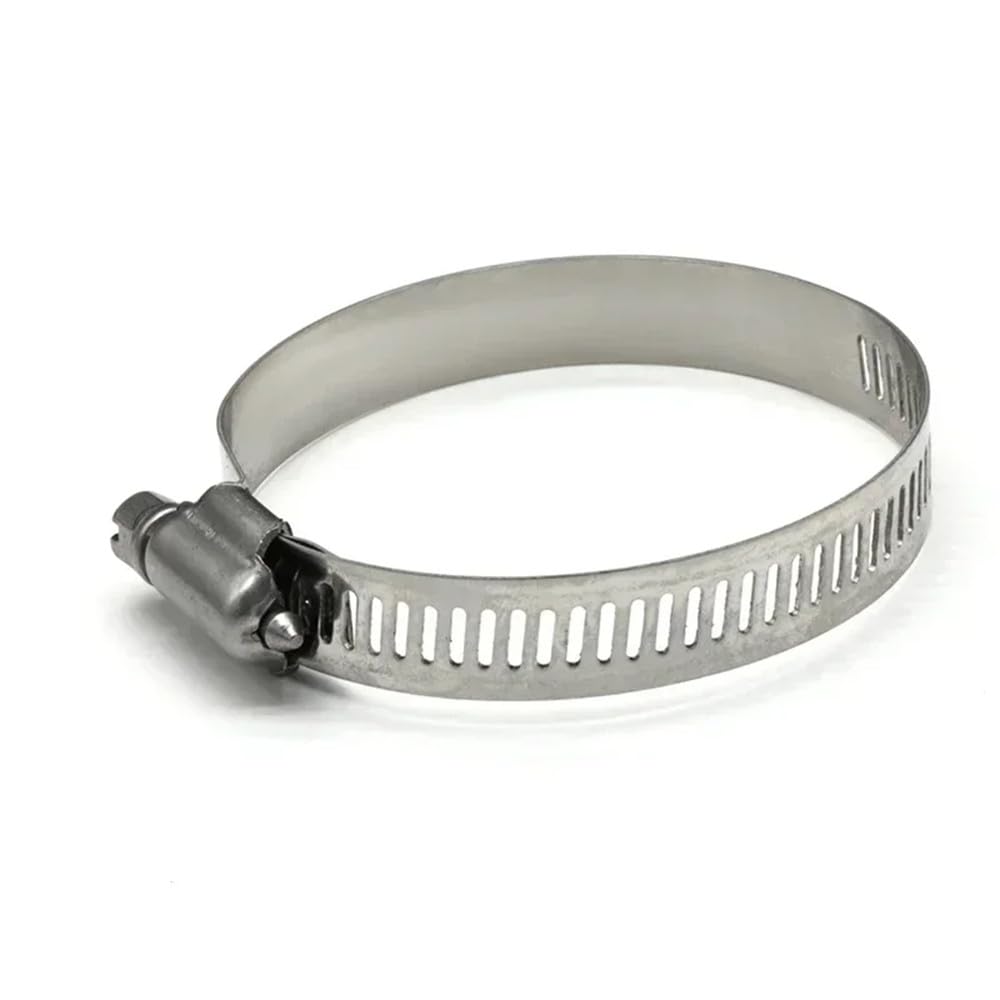 5/10 Stück Edelstahl-Rohrschellen 8–120 mm – Schneckengewinde-Schlauchschellen für Kraftstoff-/Wasserleitungen, 38,57 mm x 5 Stück