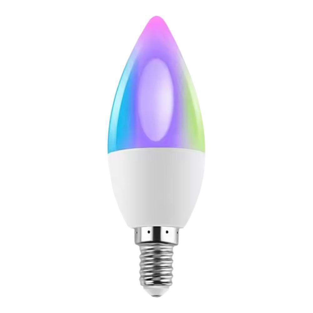 ZenGO Pack 4 Ampoule connectée WIFI LED E14 5W, 350lm, Multicolore, 2700K-6500K, Compatible Alexa, Google Home, SmartLife et Tuya