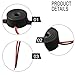 Robust DC 3 24V Piezo Buzzer with Driver Circuit Built In Convenient Wiring Solutions for Industrial Usage