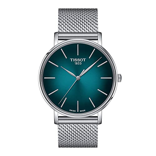 Mens Everytime Gent 316L Stainless Steel case Quartz Watch, Grey, Stainless Steel, 20 () - Tissot T1434101109100