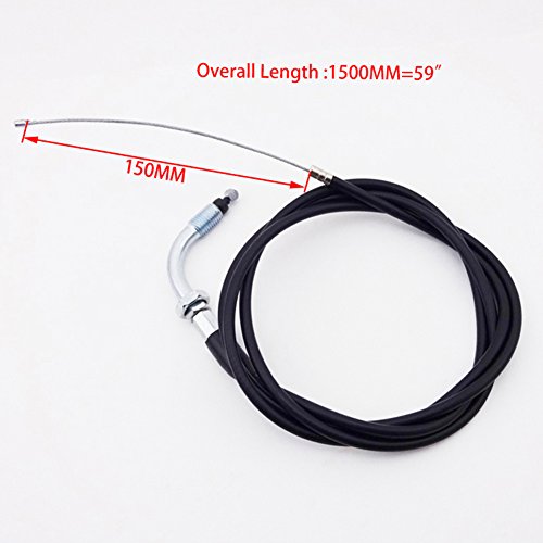 Tc-Motor 59'' Inch 1500Mm Racing Carburetor Gas Throttle Cable For 2 Stroke 49Cc 50Cc 60Cc 66Cc 80Cc Carb Gas Motorized Bicycle Push Bike #TOP4