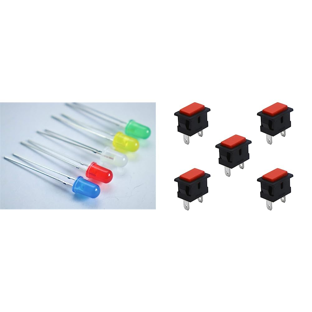 All Bright Color 5mm Led Light (Light Emitting Diode) White, Green, Red, Yellow, B
