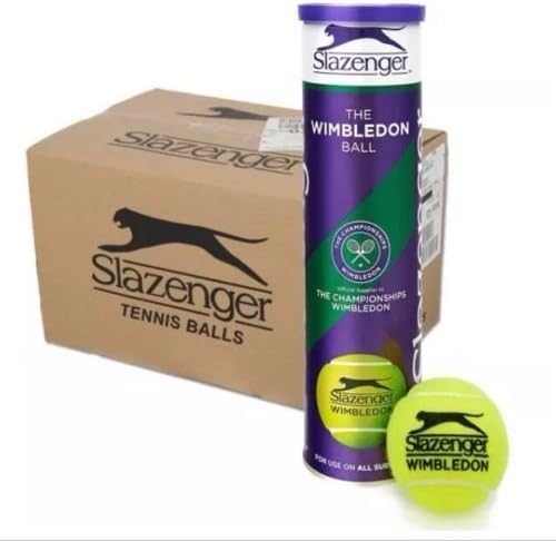 SLAZENGER WIMBLEDON TENNIS BALLS - 6 DOZEN - 18 X 4 BALL CANS by Slazenger