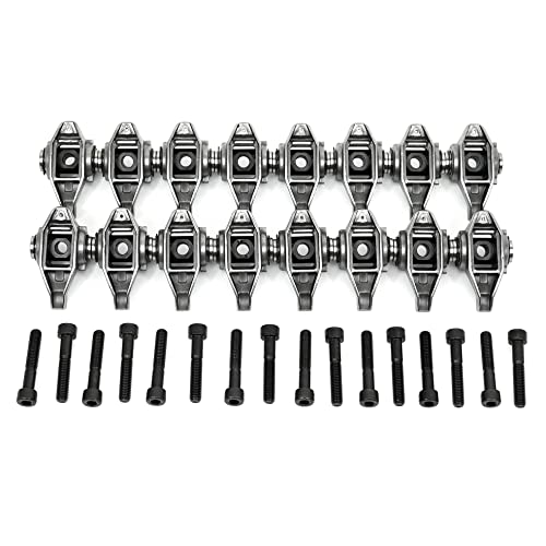 Image of Michigan Motorsports LS1 Rocker Arms with Upgraded Trunnions | Fits 1999-2013 4.8L 5.3L 5.7L Cathedral Port LS & 1999-2006 6.0L LS Engines | Complete Set of 16 Ready-to-Install Rockers