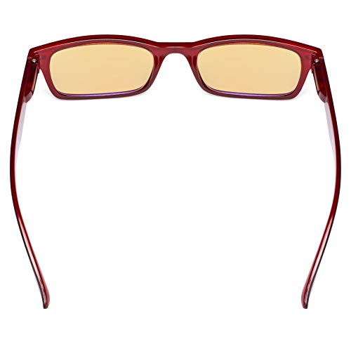 Image of CessBlu Amber Tinted Digital Blue Light Blocking Glasses for Men Women Reading Computer