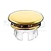 Produktbild KNOPPO® Waschbecken Überlauf Abdeckung/Design Überlaufblende - Mirror (gold)