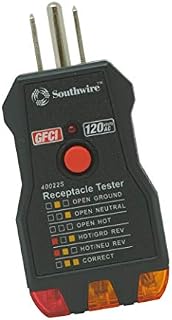 Southwire Tools & Equipment 40022S Receptacle Tester, Black