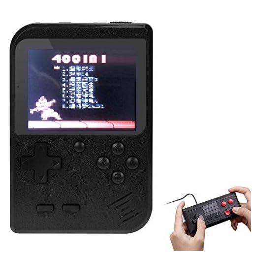 TAPDRA Handheld Game Machine, Retro Game with 400 Classic Games 3.0 inch Screen Portable Game Controller, Good Gifts for Kids, Xmas Gift