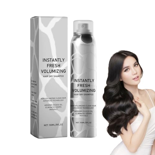 Instantly Volumizing Dry Shampoo Spray, Natural Scalp Hydrating Refreshener, Non-Greasy, Refreshing, Portable Greasy Hair Rescue Dry Shampoo 150ml For Morning Routine Workout Travel Camping Trip