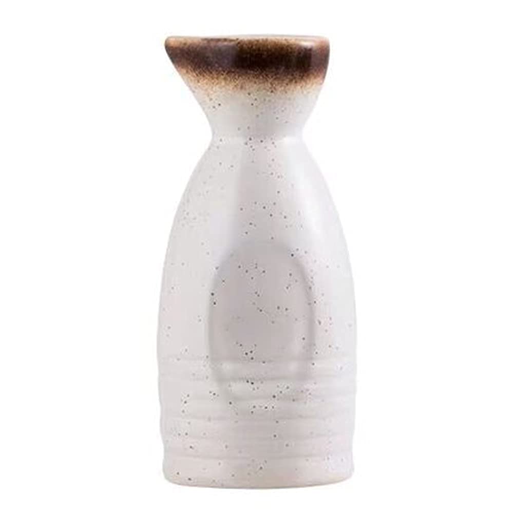 GeRRiT Sake cup7-Piece Ceramic Sake Set,Japanese Sake Cup Set,Including 1 Sake Pot,4 Sake Cups,1 Warming Mug and 1 Tray,E