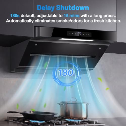 Image of 30 in Wall Mount Under Cabinet Hood, 1400 CFM Stainless Steel Vent Hood