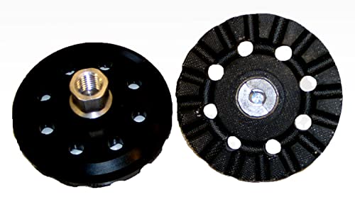 3M 28473 Hard Black Roloc Disc Pad - 4 in DIA - 5/8 - 11 Internal Thread Attachment [PRICE is per PAD]