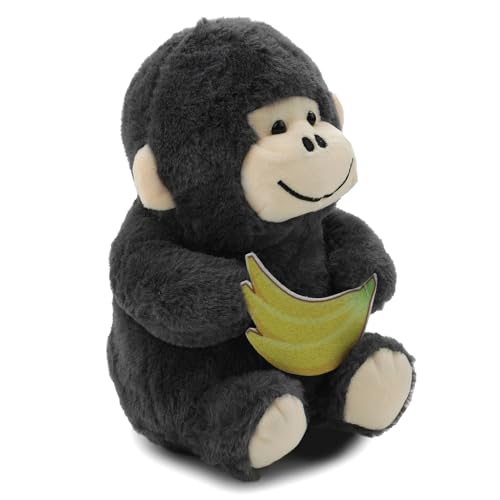 Image of Soft Grey Monkey Plush Toy 30CM | Cute Stuffed Soft Toy for Kids, Babies & Toddlers | Hug-Friendly Stuffed Animal, Soft & Washable Teddy Monkey