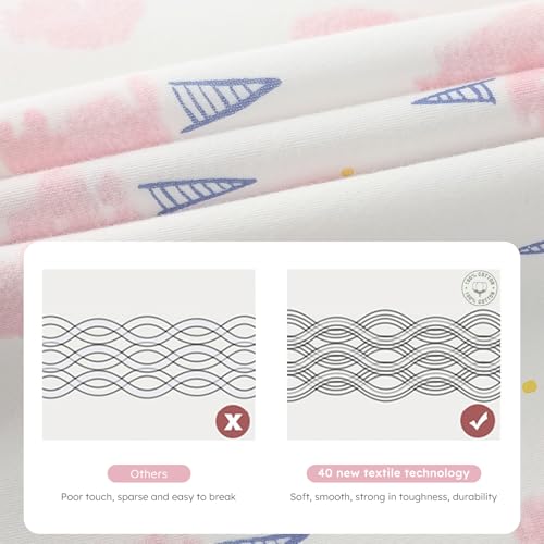 Image of Yoofoss Baby Sleep Sack 0-6 Months Wearable Blanket for Babies 100% Organic Cotton 2-Way Zipper TOG 0.5 Toddler Sleeping Sack 3 Pack, Comfy Lightweight Sleep Sacks