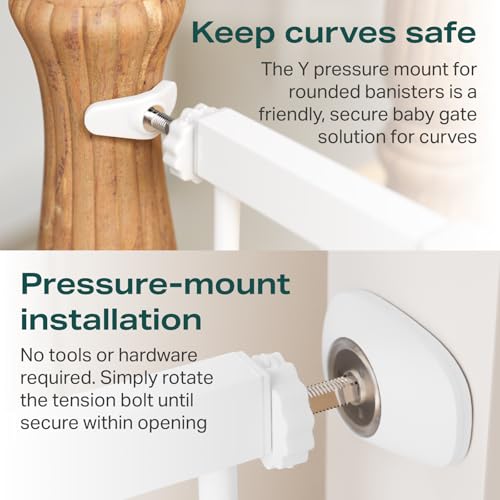 Cumbor-297-57-Extra-Wide-Baby-Gate-for-Stairs-Moms-Choice-Awards-Winner-Dog-Gate-for-Doorways-Pressure-Mounted-Walk-Through-Safety-Child-Gate-for-Kids-Toddler-Tall-Pet-Puppy-Fence-Gate-White Cumbor 297 57 Extra Wide Baby Gate for Stairs Moms Choice Awards Winner Dog Gate for Doorways Pressure Mounted Walk Through Safety Child Gate for Kids Toddler Tall Pet Puppy Fence Gate White