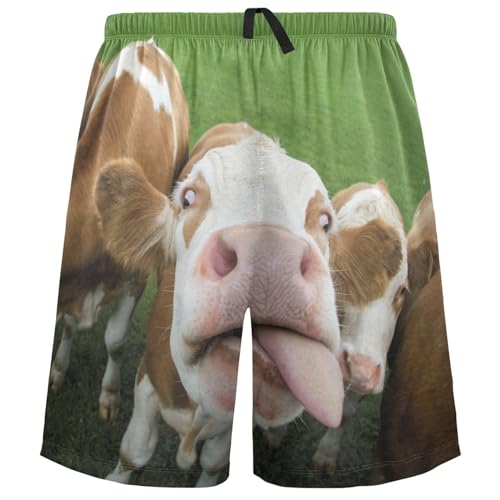 visesunny Pajama Shorts for Men Comfy Soft Sleep Pants Breathable Lounge Wear with Pockets