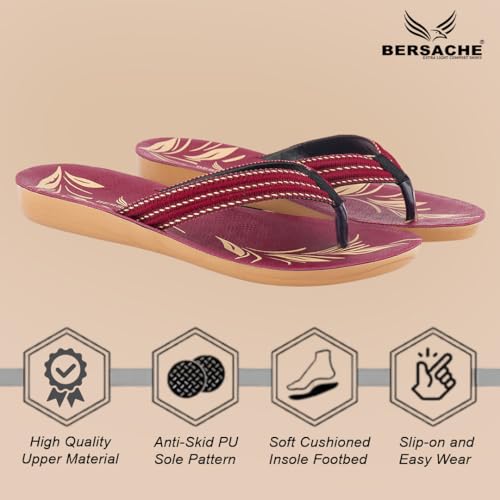 Image of BERSACHE Extra Soft Classic Casual with Regular wear with Ultra Soft Slipper for Women's