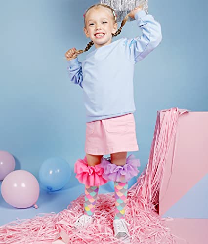 Mermaid Frills Socks, Gorgeous Knee-High Socks With Fluffy Frills & Glitter4