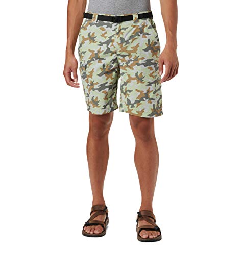 Columbia Men's Silver Ridge Printed Cargo Shorts, Moisture Wicking, Sun Protection