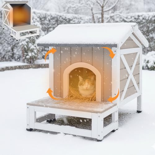 Outdoor Wooden Feral Cat Shelter