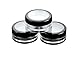 6 Pcs 10g 10ml Empty Plastic Clear Makeup Jar Cosmetic Cream Face Powder Blusher Foundation Container Pots With Sifter And Black Rimmed Lid