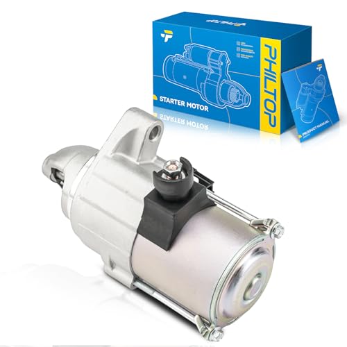 Image of PHILTOP Starter Compatible with Honda 2015-2020 Fit Mitsuba Permanent Magnet Gear Reduction Replacement New for 30639,31200-5R7-A01,312005R7A01,31200-5R7-A02,312005R7A02,SM-74015,SM74015,SM74019