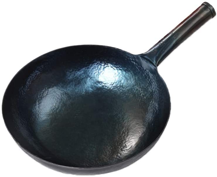 Wok de Hierro Forjado a Mano con Superficie Antiadherente