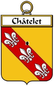 Chatelet Family Crest Coat of Arms Mouse Pad