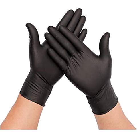 Guantes Desechables de Nitrilo Sin polvo, Caja de 100 guantes Cover