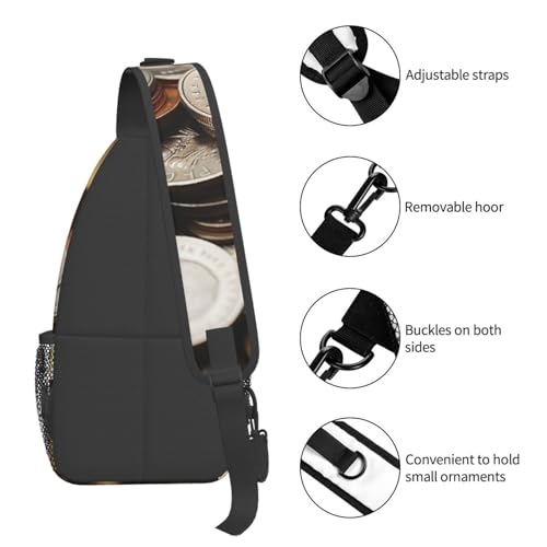 Mochila bandolera tipo cruz para viaje y senderismo miniatura 4