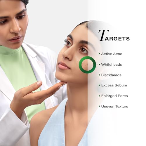Image of Novology Acne Clearing Serum, 0.1% Thymol & Terpineol, Niacinamide, Pimples, Whiteheads, Blackheads, Excess Sebum, Sensitive Skin, Non Irritant, Clinically Proven, Fragrance Free, Dermat Tested - 10ml