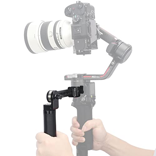 NICEYRIG Side Handle Grip Adjustable Sling Leather Handgrip for DJI RS2 RSC2 RS3 RS3 Pro RS4 RS4 Pro Stabilizer Gimbal with Nato Clamp Rosette Mount-524 - Image 2
